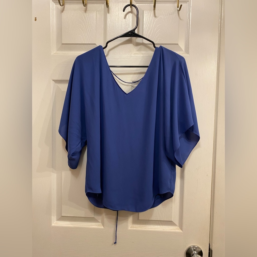 Blue sheer size small blouse